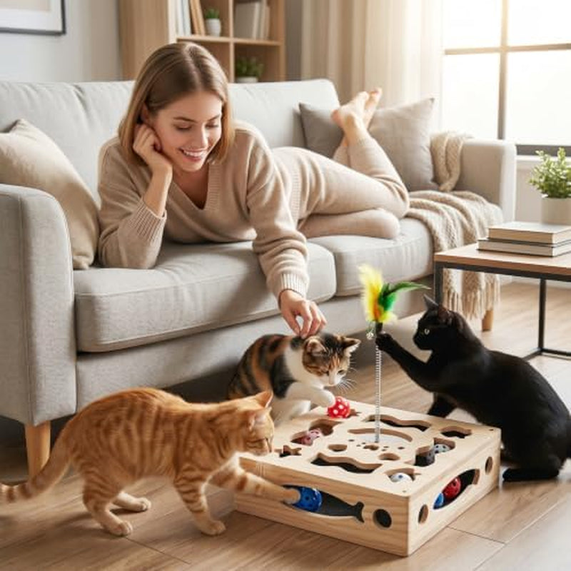 Cat Nail File Scratcher Box with Sandpaper Liner
